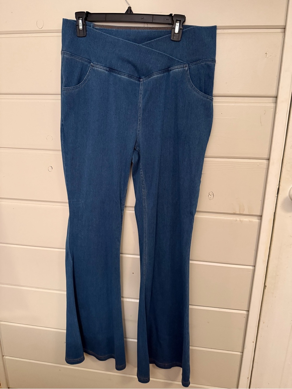 HALARA Indigo High-Rise Flare Jeans 32” inseam XL tall